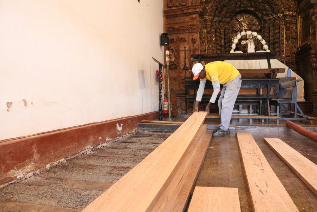 SABARÁ MAIS VIVA: PREFEITURA REALIZA OBRAS NA CAPELA SANTO ANTÔNIO DO POMPÉU