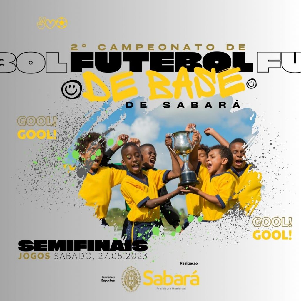 FUTEBOL: SEMIFINAIS DO 2º CAMPEONATO MUNICIPAL DE BASE ACONTECERÃO NO PRÓXIMO SÁBADO, DIA 27 DE MAIO