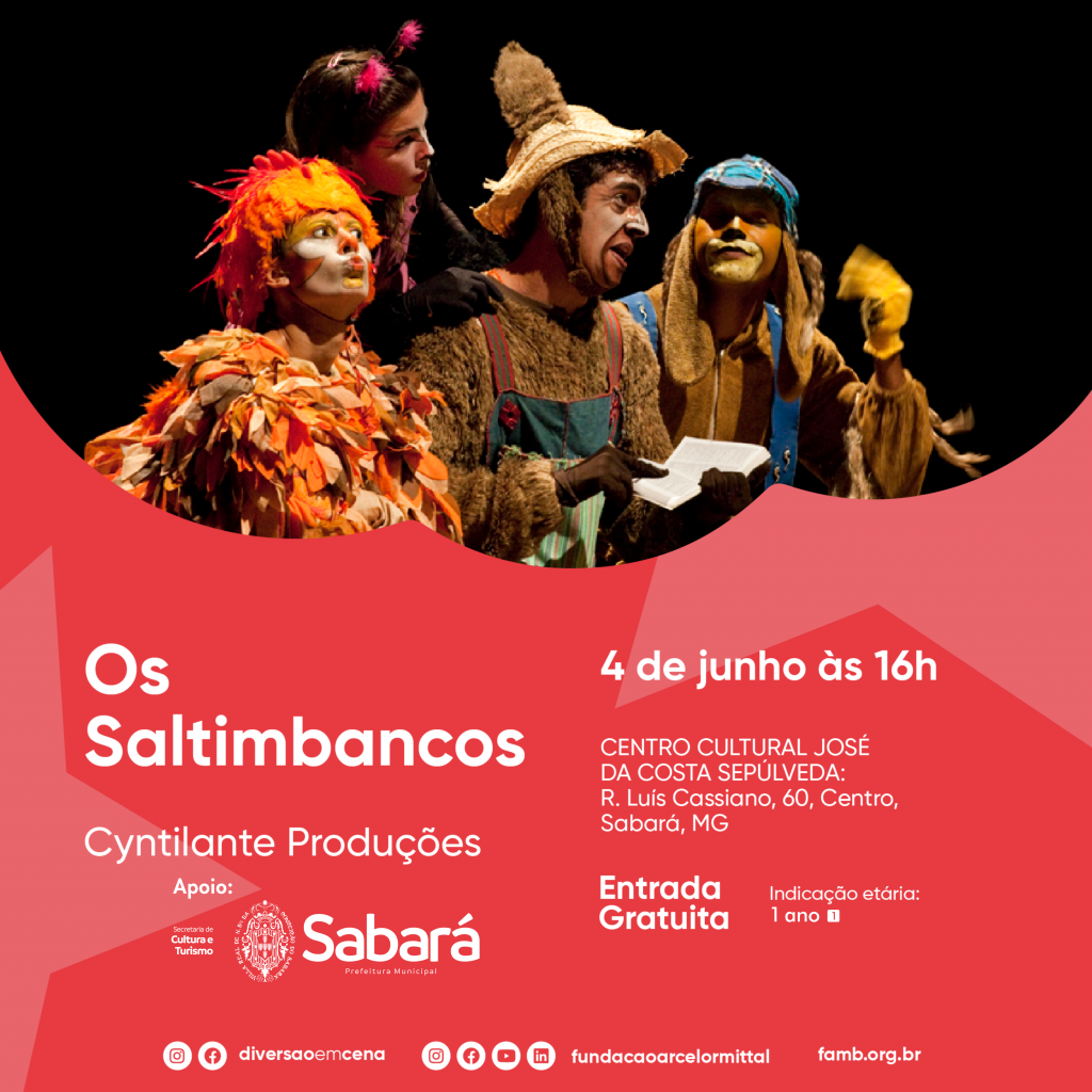 CULTURA: MUSICAL “OS SALTIMBANCOS” ABRIRÁ A PROGRAMAÇÃO DE JUNHO DO DIVERSÃO EM CENA