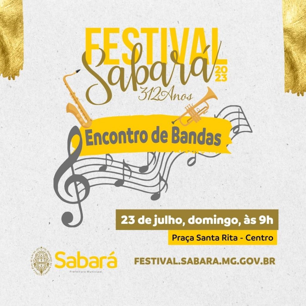 TRADIÇÃO: ENCONTRO DE BANDAS ACONTECERÁ NESTE DOMINGO (23/7) COM A PARTICIPAÇÃO DE MÚSICOS DE OITO CIDADES