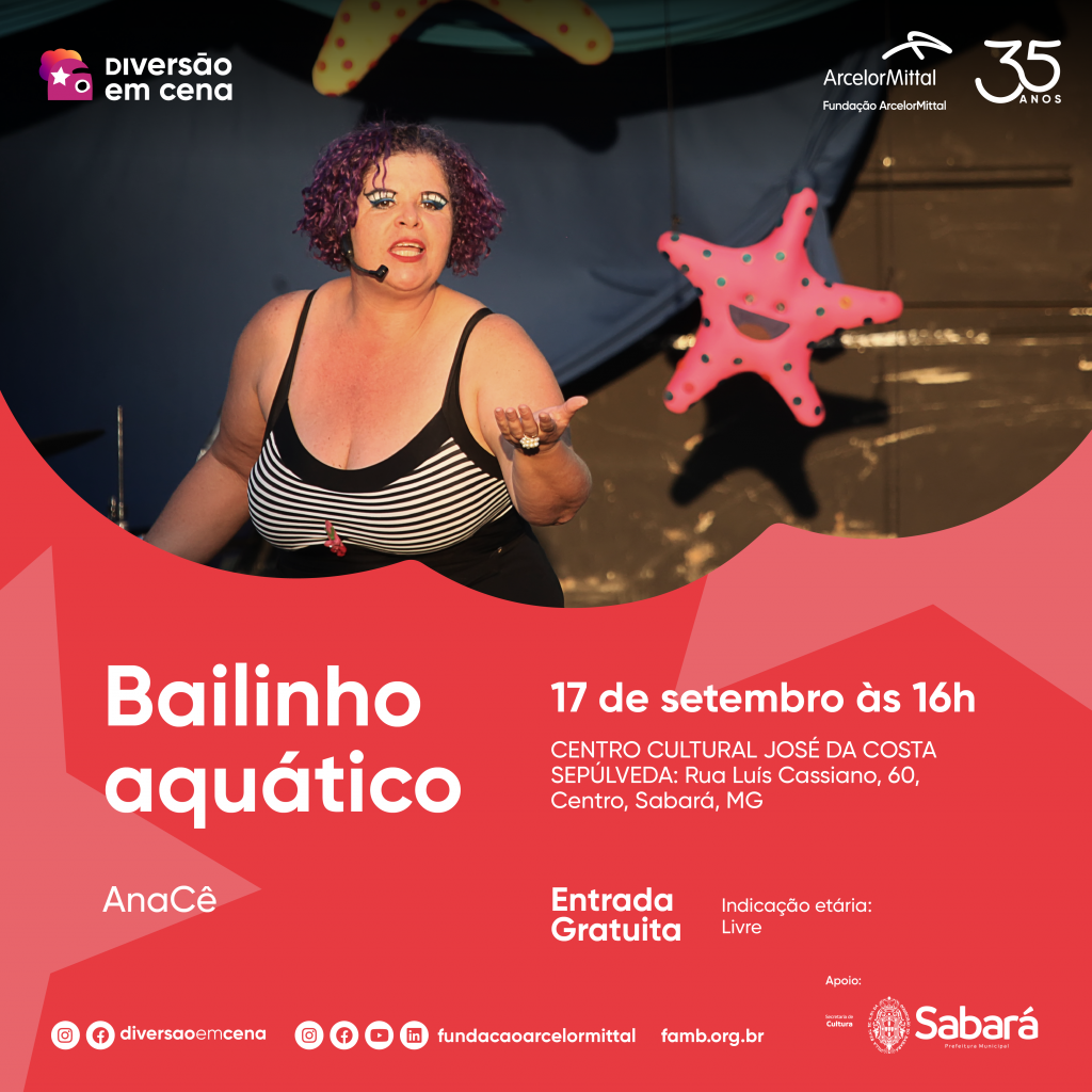 CULTURA: ABORDANDO A QUESTÃO DA ÁGUA E DOS SERES QUE NELA VIVEM, “BAILINHO AQUÁTICO” SERÁ A PRÓXIMA ATRAÇÃO DO DIVERSÃO EM CENA
