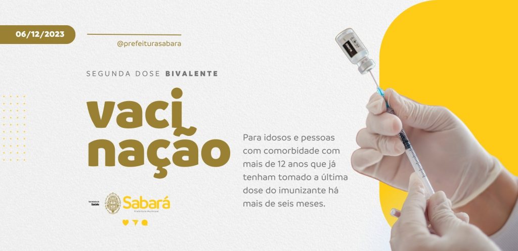COVID-19: MINISTÉRIO DA SAÚDE ORIENTA DOSE EXTRA DA VACINA BIVALENTE PARA IDOSOS E GRUPOS DE RISCO