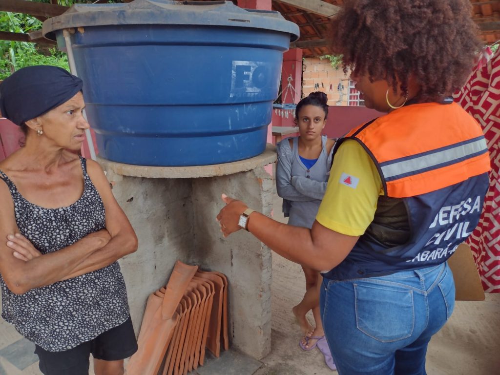  CHUVAS: DEFESA CIVIL DE SABARÁ REALIZA VISTORIAS PREVENTIVAS NA CIDADE