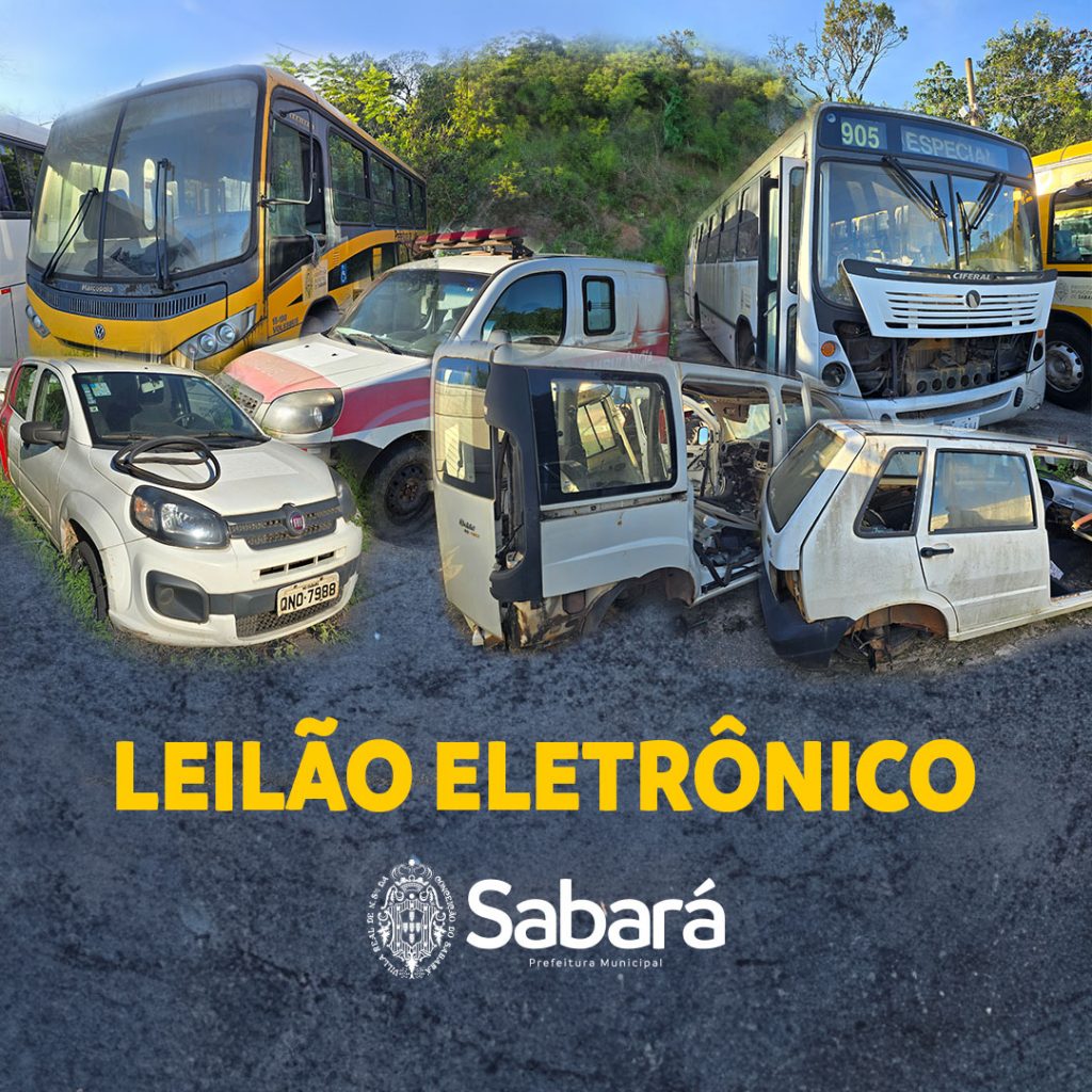 LEILÃO ELETRÔNICO: PRAZO PARA O CREDENCIAMENTO NO PROCESSO DE LICITAÇÃO DE ALIENAÇÃO DE VEÍCULOS AUTOMOTORES E MAQUINÁRIO PESADO ENCERRA NA PRÓXIMA SEXTA-FEIRA (3/5)