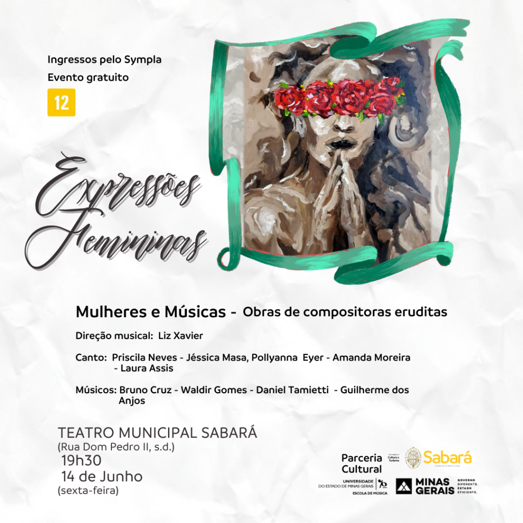 MÚSICA: ESCOLA DE MÚSICA DA UEMG APRESENTA O CONCERTO “EXPRESSÕES FEMININAS”