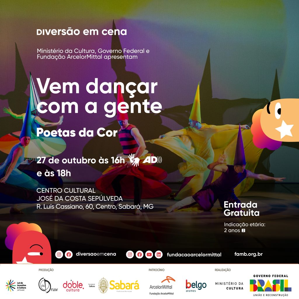 DIVERSÃO EM CENA: ESPETÁCULO DE DANÇA “POETAS DA COR
