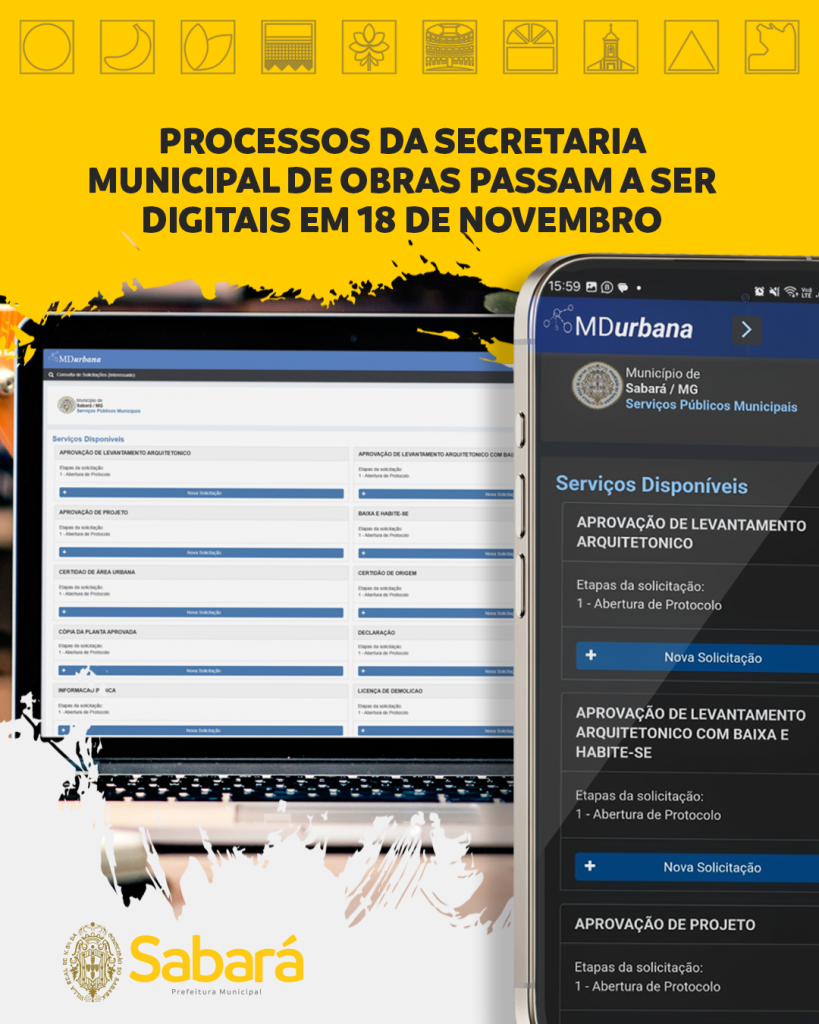 INOVAÇÃO: PROCESSOS DA SECRETARIA MUNICIPAL DE OBRAS PASSAM A SER DIGITAIS EM 18 DE NOVEMBRO
