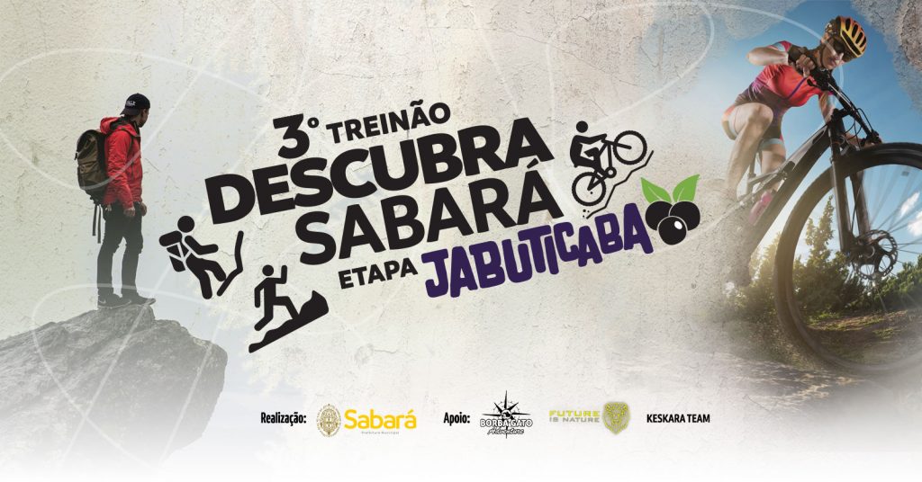 ESPORTE: INSCRIÇÕES PARA O 3° TREINÃO DESCUBRA SABARÁ 2024 - ETAPA JABUTICABA