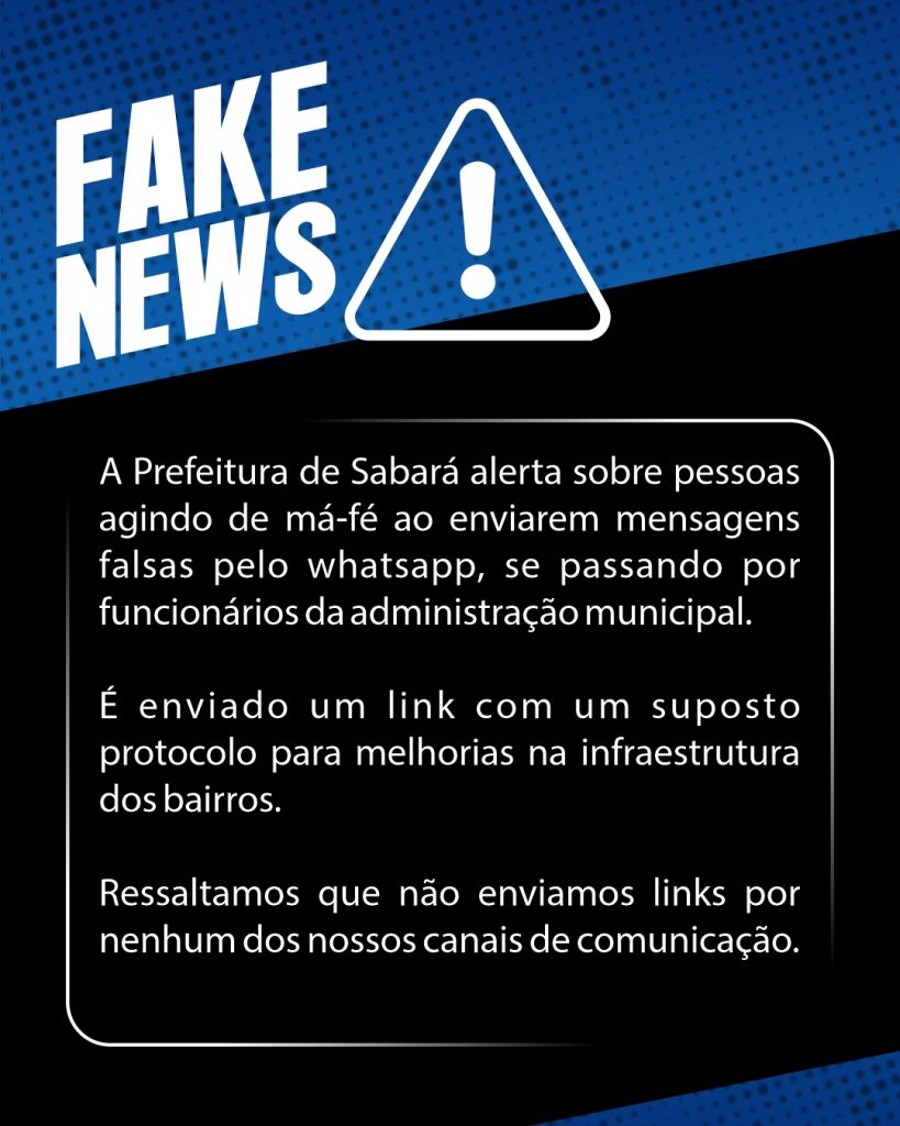 NOTA OFICIAL: FAKE NEWS