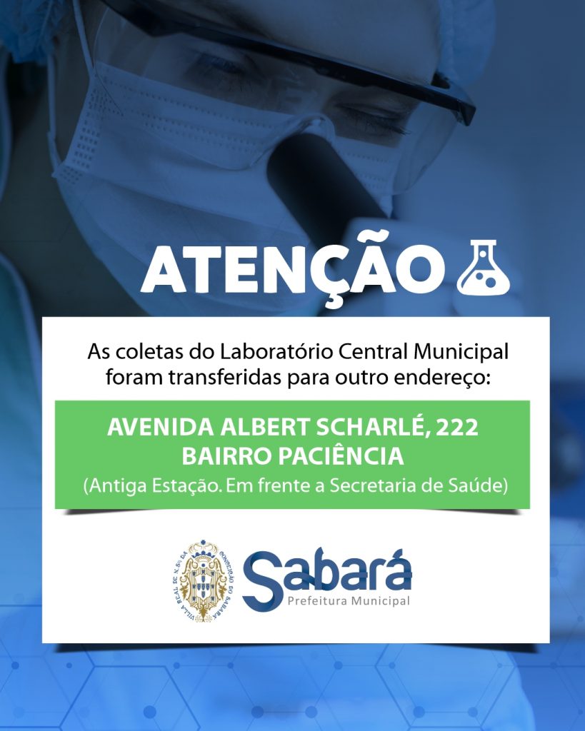 NOVO LOCAL DO LABORATÓRIO CENTRAL
