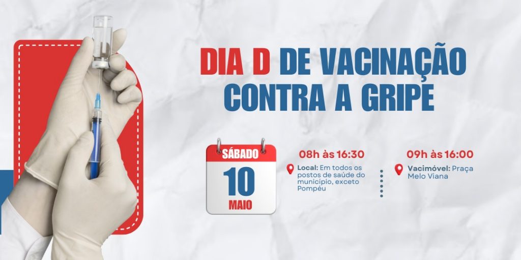 PREFEITURA DE SABARÁ PROMOVE DIA D DE VACINAÇÃO CONTRA A GRIPE NESTE SÁBADO (10)