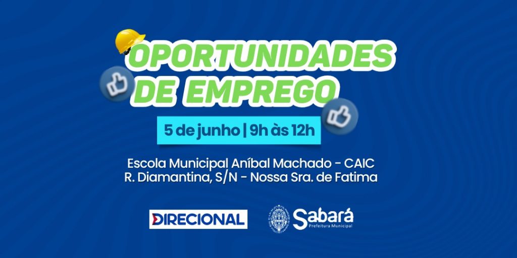 DIRECIONAL ENGENHARIA REALIZA PROCESSO SELETIVO EM SABARÁ COM DIVERSAS VAGAS NA CONSTRUÇÃO CIVIL